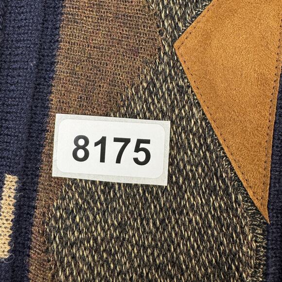 VTG Norm Thompson Dark Navy Geometric Wool-Blend Sweater Canada Size XL - Picture 11 of 11